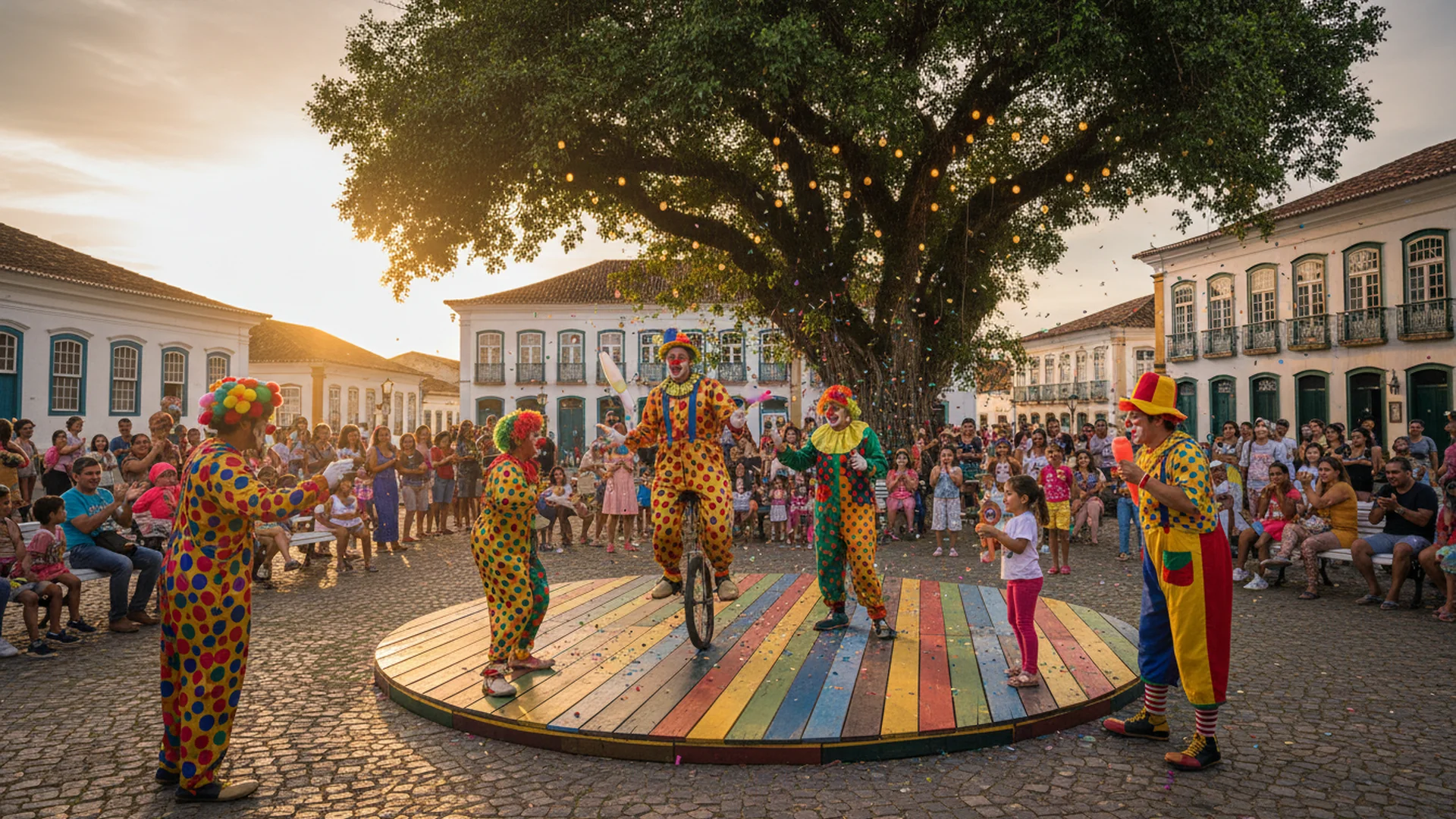 espetaculo gratuito de circo e palhacaria anima praca comendador muller em americana cover